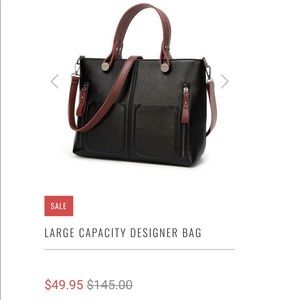 SOLD Ivy & Fig vegan leather black & brown purses